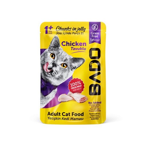 BADO KEDİ MAMASI PCH. 85 GR TAVUKLU. ürün görseli
