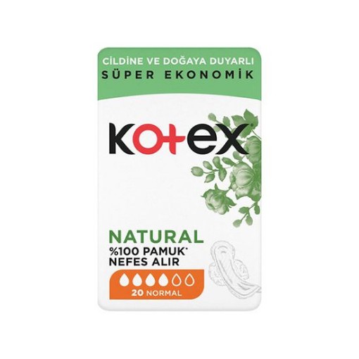 KOTEX NATURAL ULTRA QUADRO 20 İ NORMAL. ürün görseli