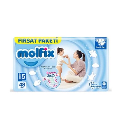 MOLFİX BEBEK BEZİ FIRSAT (5 NO) 48 Lİ. ürün görseli