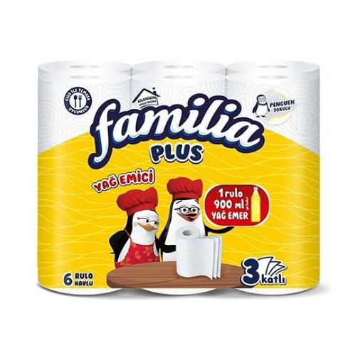 FAMİLİA KAĞIT HAVLU 6 RULO YAĞ EMİCİ. ürün görseli