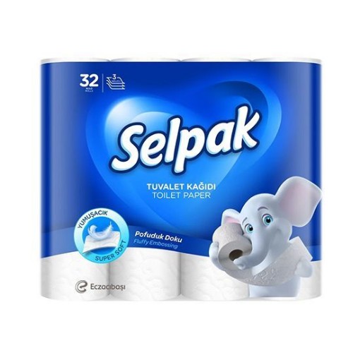 SELPAK TUVALET KAĞIDI 32 RULO 4 KATLI. ürün görseli